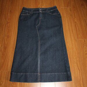 Venezia Plus Stretch Maxi Skirt with Front Slit size 18